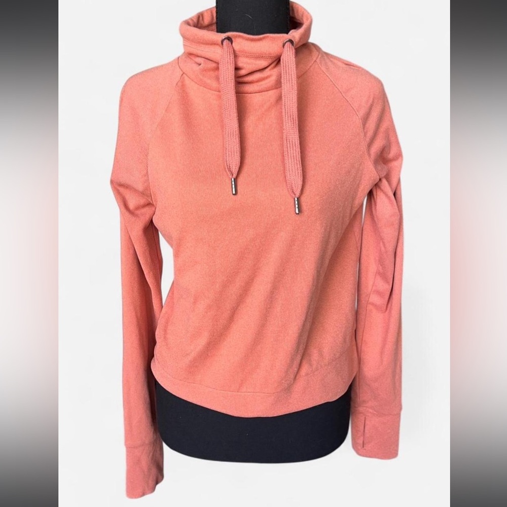 Cozy Coral Cowl Neck Sweater